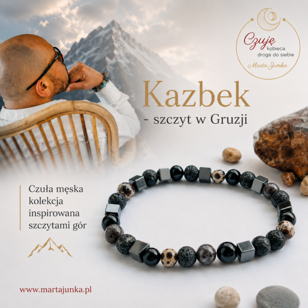 Czuła Bransoletka Męska  Kazbek - linia Górskie Szczyty