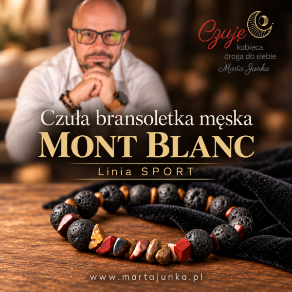 Czuła Bransoletka Męska „Mont Blanc” – linia Sport Czuła Bransoletka Męska „Mont Blanc” – linia Sport